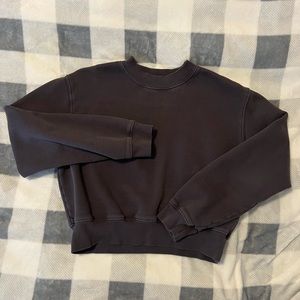 TNA COZY FLEECE PERFECT SHRUNKEN SWEATSHIRT